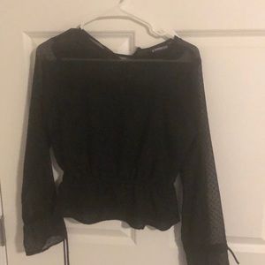 Express silk dress shirt